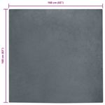 Casa si Gradina - Textile si covoare - Covoare - Covoare casa - Covor din Blana Faux de Iepure Antracit 160 x 160 cm Poliester - Infinity.ro