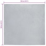 Casa si Gradina - Textile si covoare - Covoare - Covoare casa - Covor din Blana Faux de Iepure Gri 120 x 120 cm Poliester - Infinity.ro