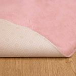 Casa si Gradina - Textile si covoare - Covoare - Covoare casa - Covor din Blana Faux de Iepure Roz Ø 200 cm Poliester - Infinity.ro