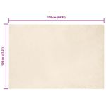 Casa si Gradina - Textile si covoare - Covoare - Covoare casa - Covor din Blana Faux de Iepure Crem 120 x 170 cm Poliester - Infinity.ro