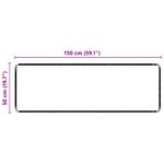 Casa si Gradina - Textile si covoare - Covoare - Covoare casa - Runner din covor Negru 50 x 150 cm 100% Polipropilena Tuft - Infinity.ro