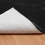 Casa si Gradina - Textile si covoare - Covoare - Covoare casa - Covor din Blana Faux de Iepure Negru 200 x 200 cm Poliester - Infinity.ro