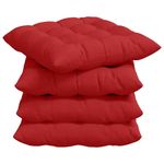 Casa si Gradina - Textile si covoare - Perne si pilote - Perne decorative - Perne de Sezut 2 pcs Rosu 40 x 40 x 6 cm tesatura - Infinity.ro