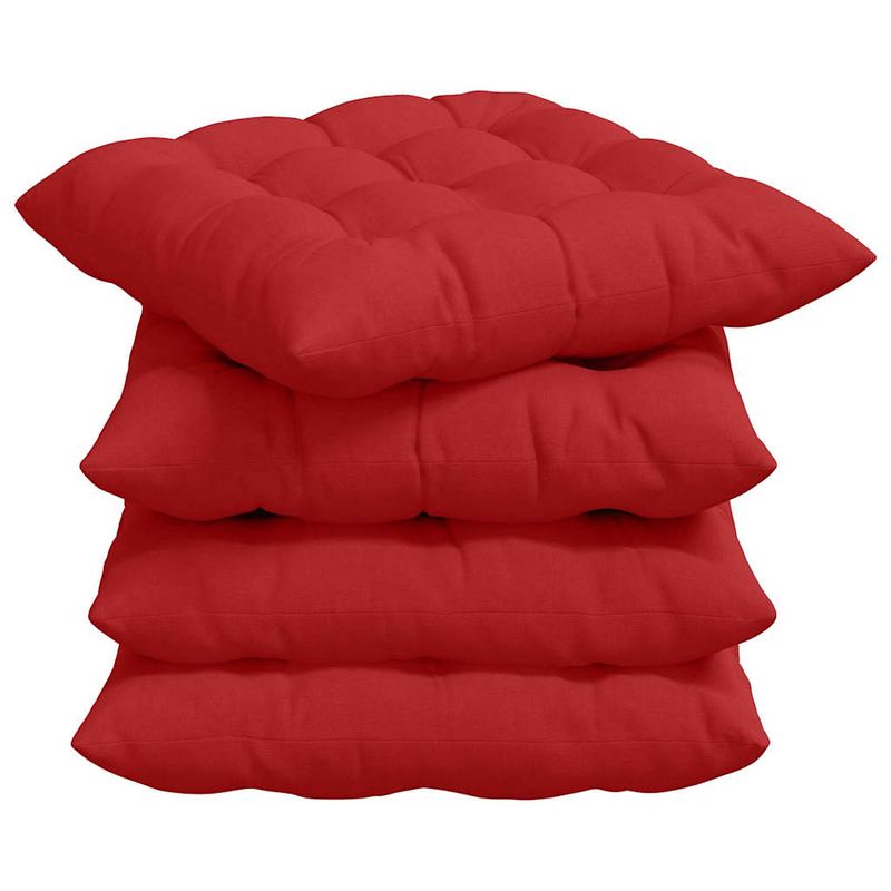 Casa si Gradina - Textile si covoare - Perne si pilote - Perne decorative - Perne de Sezut 2 pcs Rosu 40 x 40 x 6 cm tesatura - Infinity.ro