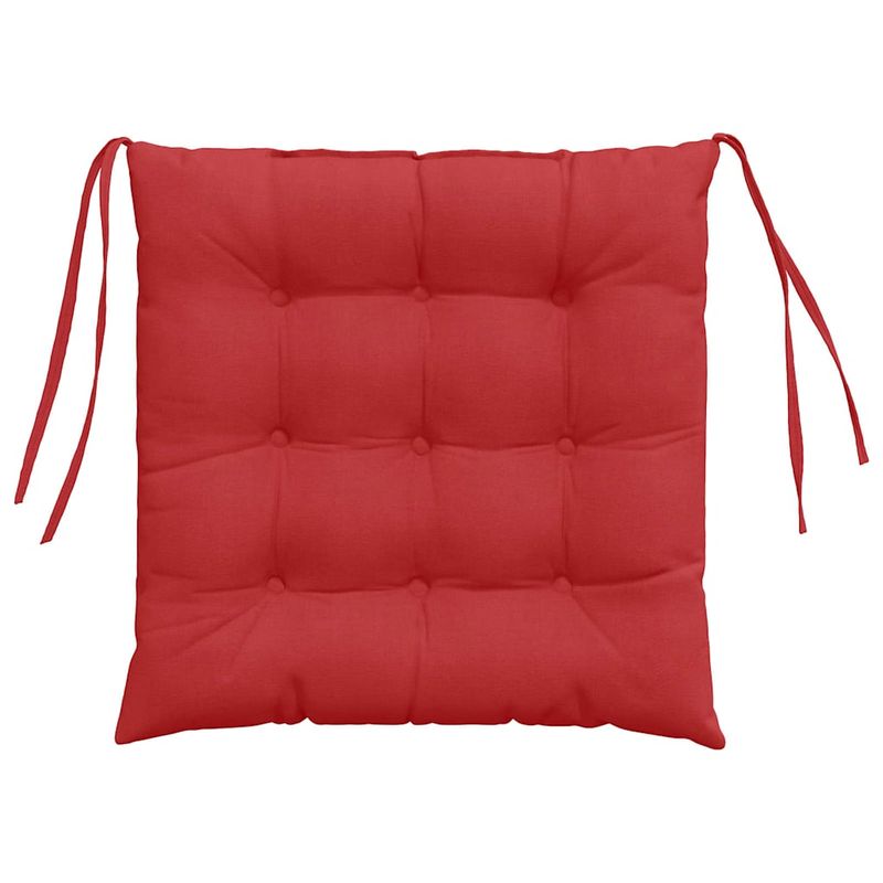 Casa si Gradina - Textile si covoare - Perne si pilote - Perne decorative - Perne de Sezut 2 pcs Rosu 40 x 40 x 6 cm tesatura - Infinity.ro