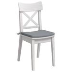 Casa si Gradina - Textile si covoare - Perne si pilote - Perne decorative - Perne de Sezut 4 pcs Gri deschis 40 x 40 x 3 cm tesatura - Infinity.ro