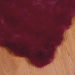 Casa si Gradina - Textile si covoare - Lenjerii de pat - Cearceafuri de pat - Patura din Blana sintetica de Iepure 4 pcs Rosu Bordeaux - Infinity.ro