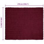 Casa si Gradina - Textile si covoare - Lenjerii de pat - Cearceafuri de pat - Patura din Blana sintetica de Iepure 4 pcs Rosu Bordeaux - Infinity.ro