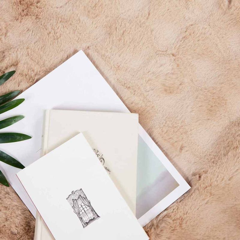 Casa si Gradina - Textile si covoare - Lenjerii de pat - Cearceafuri de pat - Patura din Blana sintetica de Iepure 4 pcs Bej 240 x 270 cm - Infinity.ro