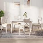 Casa si Gradina - Textile si covoare - Perne si pilote - Perne decorative - Perne de Sezut 4 pcs Crem 40 x 40 x 6 cm Tesatura din corduroy - Infinity.ro