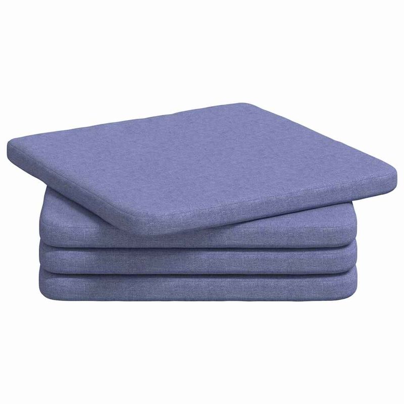 Casa si Gradina - Textile si covoare - Perne si pilote - Perne decorative - Perne de Sezut 4 pcs Albastru Jeans 40 x 40 x 3 cm tesatura - Infinity.ro