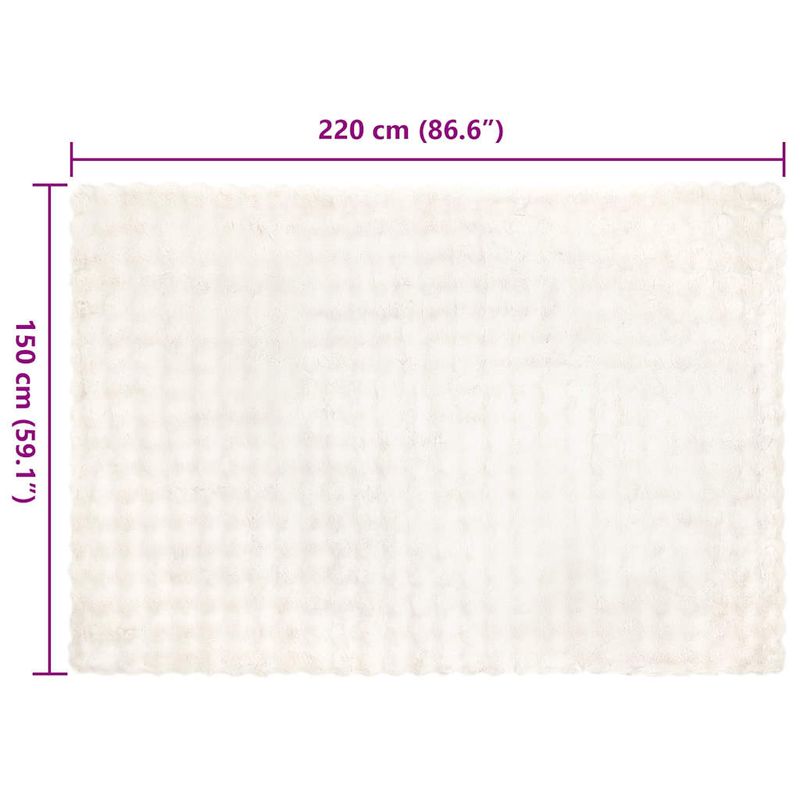 Casa si Gradina - Textile si covoare - Lenjerii de pat - Cearceafuri de pat - Patura din Blana sintetica de Iepure 4 pcs Alb 150 x 220 cm - Infinity.ro