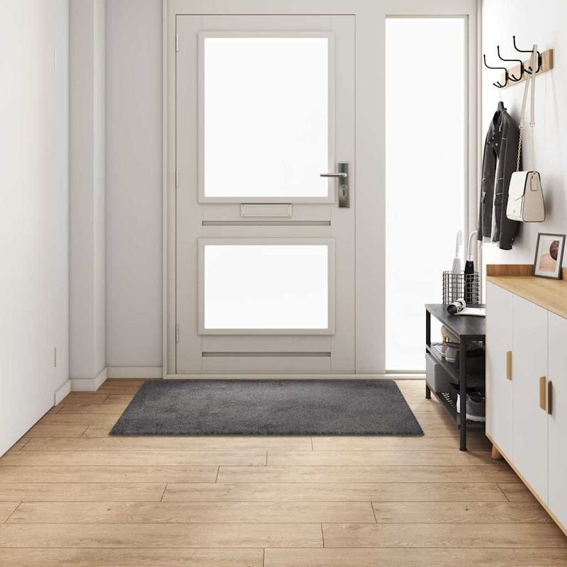 Casa si Gradina - Textile si covoare - Covoare - Covoare casa - Runner din covor Gri 100 x 150 cm 100% Polipropilena Tuft - Infinity.ro