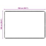 Casa si Gradina - Textile si covoare - Covoare - Covoare casa - Runner din covor Gri 100 x 150 cm 100% Polipropilena Tuft - Infinity.ro