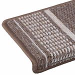 Casa si Gradina - Textile si covoare - Covoare - Covoare casa - Mochete autocolante pentru scara 15 pcs Maro 65 x 21 x 4 cm - Infinity.ro