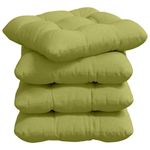 Casa si Gradina - Textile si covoare - Perne si pilote - Perne decorative - Perne de Sezut 4 pcs Verde deschis 40 x 40 x 12 cm tesatura - Infinity.ro