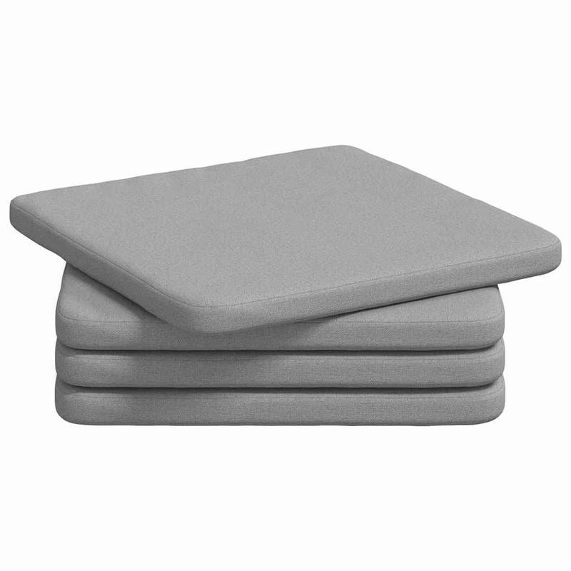 Casa si Gradina - Textile si covoare - Perne si pilote - Perne decorative - Perne de Sezut 4 pcs Gri nori 40 x 40 x 3 cm tesatura - Infinity.ro