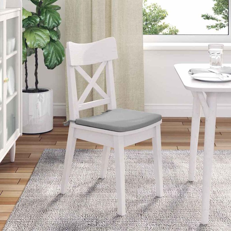 Casa si Gradina - Textile si covoare - Perne si pilote - Perne decorative - Perne de Sezut 4 pcs Gri nori 40 x 40 x 3 cm tesatura - Infinity.ro