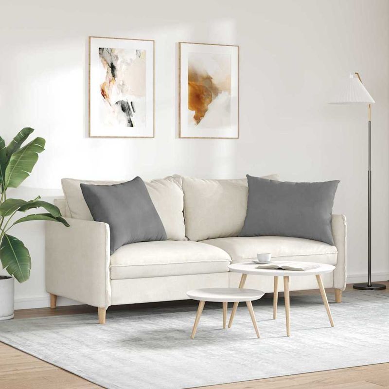 Casa si Gradina - Textile si covoare - Perne si pilote - Perne decorative - Perne pentru canapea 2 pcs Gri inchis 70 x 50 cm tesatura - Infinity.ro