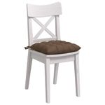 Casa si Gradina - Textile si covoare - Perne si pilote - Perne decorative - Perne de Sezut 2 pcs Maro 40 x 40 x 6 cm tesatura - Infinity.ro