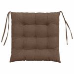 Casa si Gradina - Textile si covoare - Perne si pilote - Perne decorative - Perne de Sezut 2 pcs Maro 40 x 40 x 6 cm tesatura - Infinity.ro