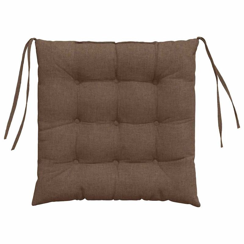 Casa si Gradina - Textile si covoare - Perne si pilote - Perne decorative - Perne de Sezut 2 pcs Maro 40 x 40 x 6 cm tesatura - Infinity.ro
