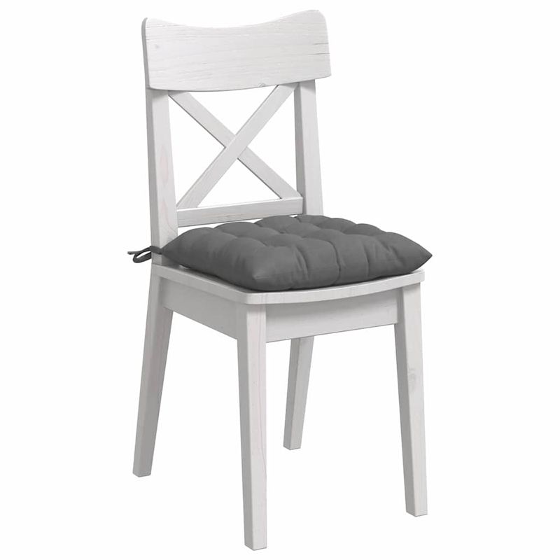 Casa si Gradina - Textile si covoare - Perne si pilote - Perne decorative - Perne de Sezut 4 pcs Gri inchis 40 x 40 x 6 cm Microfibra - Infinity.ro