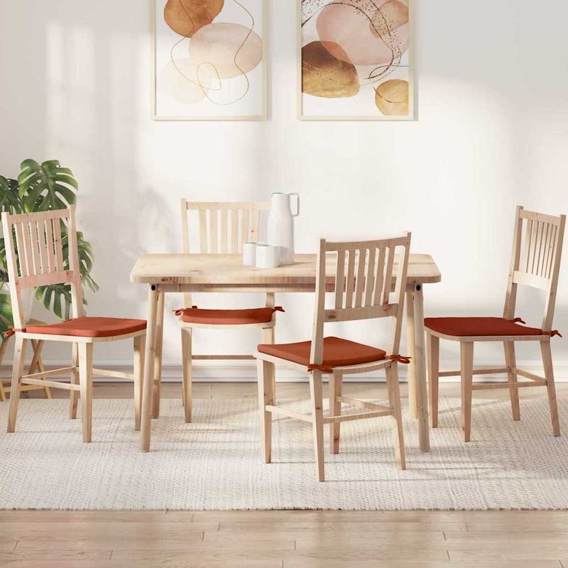 Casa si Gradina - Textile si covoare - Perne si pilote - Perne decorative - Perne de Sezut 4 pcs Rosu portocalie 40 x 40 x 3 cm - Infinity.ro