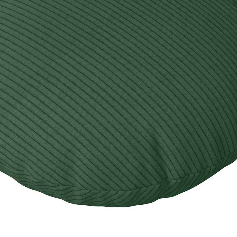 Casa si Gradina - Textile si covoare - Perne si pilote - Perne decorative - Perne de Sezut 2 pcs Verde inchis Ø 40 cm Tesatura din corduroy - Infinity.ro