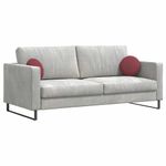 Casa si Gradina - Textile si covoare - Perne si pilote - Perne decorative - Perne de Sezut 2 pcs Rosu Vin Ø30 x 13 cm tesatura - Infinity.ro