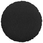 Casa si Gradina - Textile si covoare - Perne si pilote - Perne decorative - Perne de Sezut 2 pcs Negru Ø60 x 21 cm tesatura - Infinity.ro