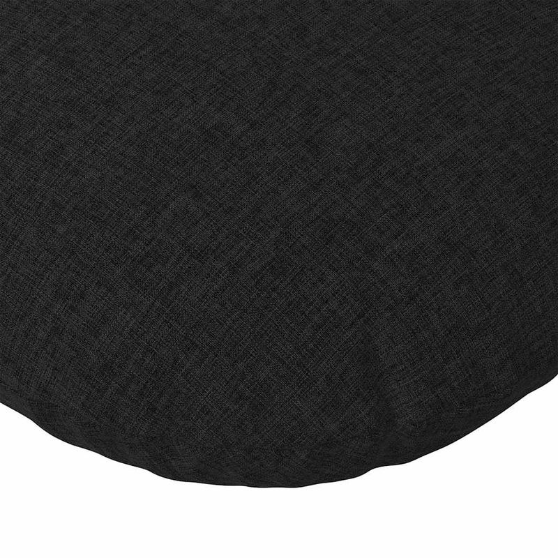 Casa si Gradina - Textile si covoare - Perne si pilote - Perne decorative - Perne de Sezut 2 pcs Negru Ø60 x 21 cm tesatura - Infinity.ro