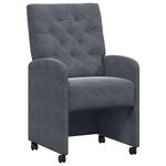 Casa si Gradina - Mobilier - Scaune si fotolii - Scaune - Scaune de dining 2 pcs Gri inchis 58 x 67 x 97 cm Catifea - Infinity.ro