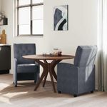 Casa si Gradina - Mobilier - Scaune si fotolii - Scaune - Scaune de dining 2 pcs Gri inchis 58 x 67 x 97 cm Catifea - Infinity.ro