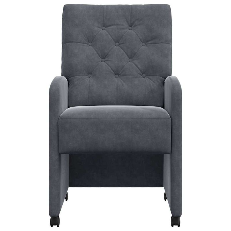Casa si Gradina - Mobilier - Scaune si fotolii - Scaune - Scaune de dining 2 pcs Gri inchis 58 x 67 x 97 cm Catifea - Infinity.ro