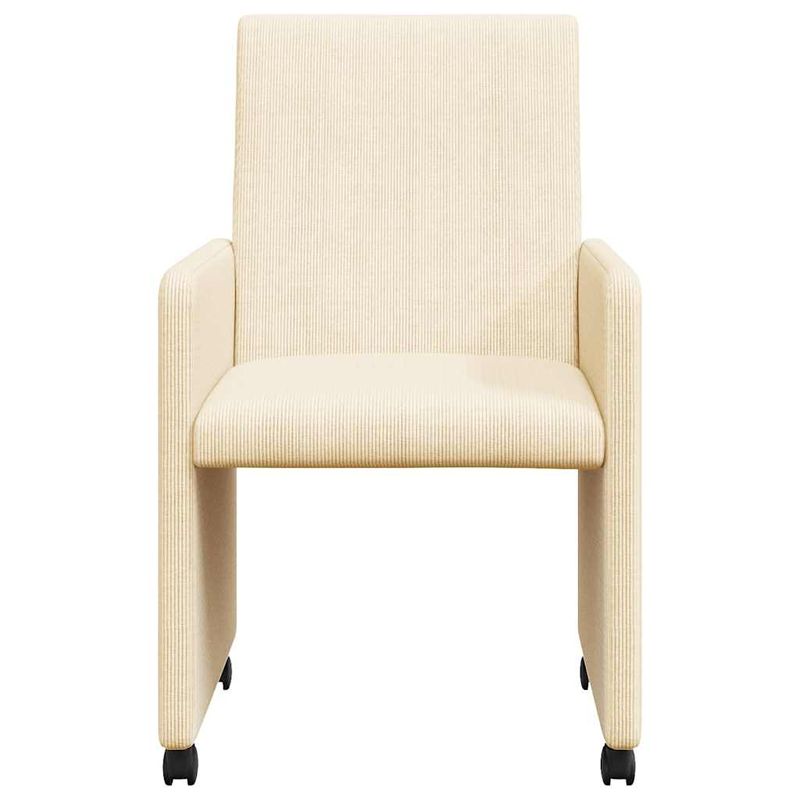 Casa si Gradina - Mobilier - Scaune si fotolii - Scaune - Scaune de dining 2 pcs Crem 57 x 66 x 94 cm Tesatura de catifea - Infinity.ro