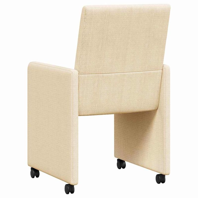 Casa si Gradina - Mobilier - Scaune si fotolii - Scaune - Scaune de dining 2 pcs Crem 57 x 66 x 94 cm Tesatura de catifea - Infinity.ro