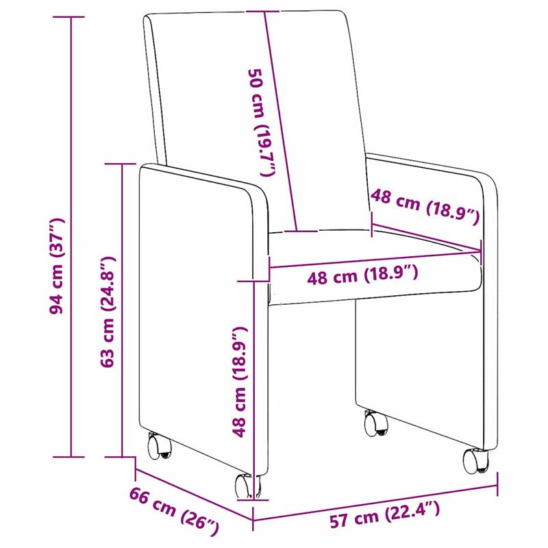 Casa si Gradina - Mobilier - Scaune si fotolii - Scaune - Scaune de dining 2 pcs Crem 57 x 66 x 94 cm Tesatura de catifea - Infinity.ro