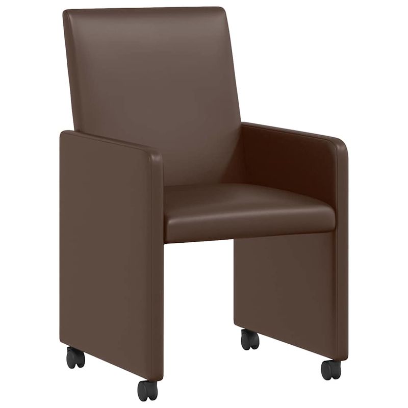Casa si Gradina - Mobilier - Scaune si fotolii - Scaune - Scaune de dining 2 pcs Maro 57 x 66 x 94 cm Piele artificiala - Infinity.ro