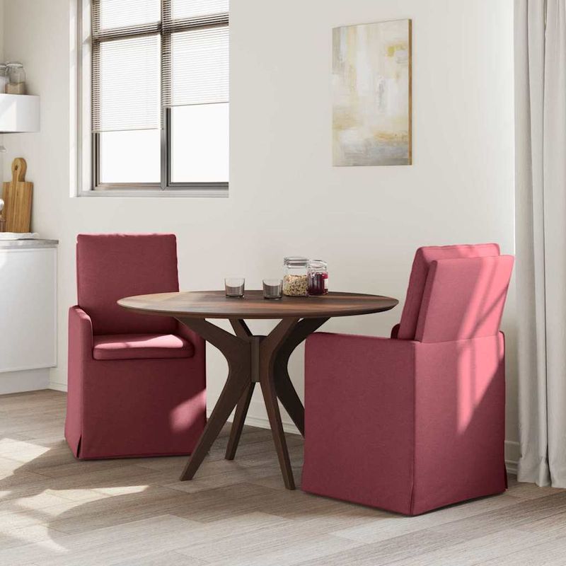 Casa si Gradina - Mobilier - Scaune si fotolii - Scaune - Scaune de dining 2 pcs bordo 57 x 67 x 98 cm tesatura - Infinity.ro