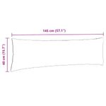 Casa si Gradina - Textile si covoare - Perne si pilote - Perne decorative - Perne pentru canapea 2 pcs Negru 145 x 40 cm tesatura - Infinity.ro