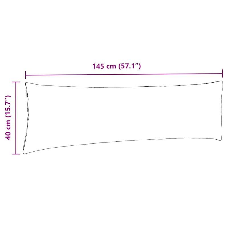 Casa si Gradina - Textile si covoare - Perne si pilote - Perne decorative - Perne pentru canapea 2 pcs Negru 145 x 40 cm tesatura - Infinity.ro