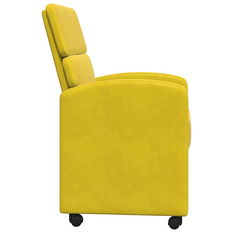 Casa si Gradina - Mobilier - Scaune si fotolii - Scaune - Scaune de dining cu roti 2 pcs Galben 58 x 65 x 98 cm Catifea - Infinity.ro