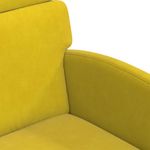 Casa si Gradina - Mobilier - Scaune si fotolii - Scaune - Scaune de dining cu roti 2 pcs Galben 58 x 65 x 98 cm Catifea - Infinity.ro
