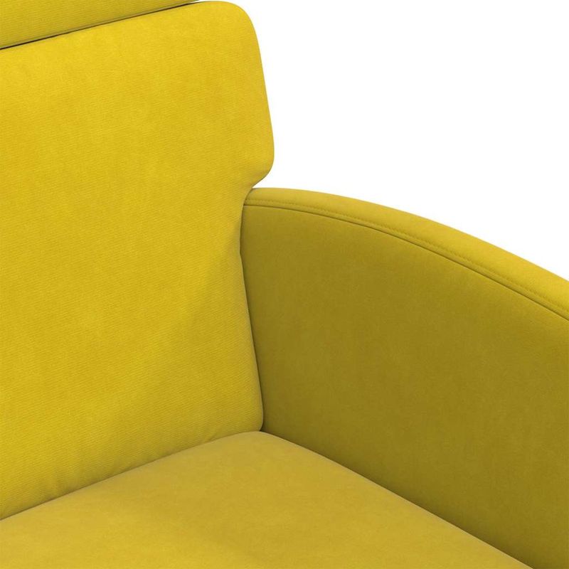 Casa si Gradina - Mobilier - Scaune si fotolii - Scaune - Scaune de dining cu roti 2 pcs Galben 58 x 65 x 98 cm Catifea - Infinity.ro