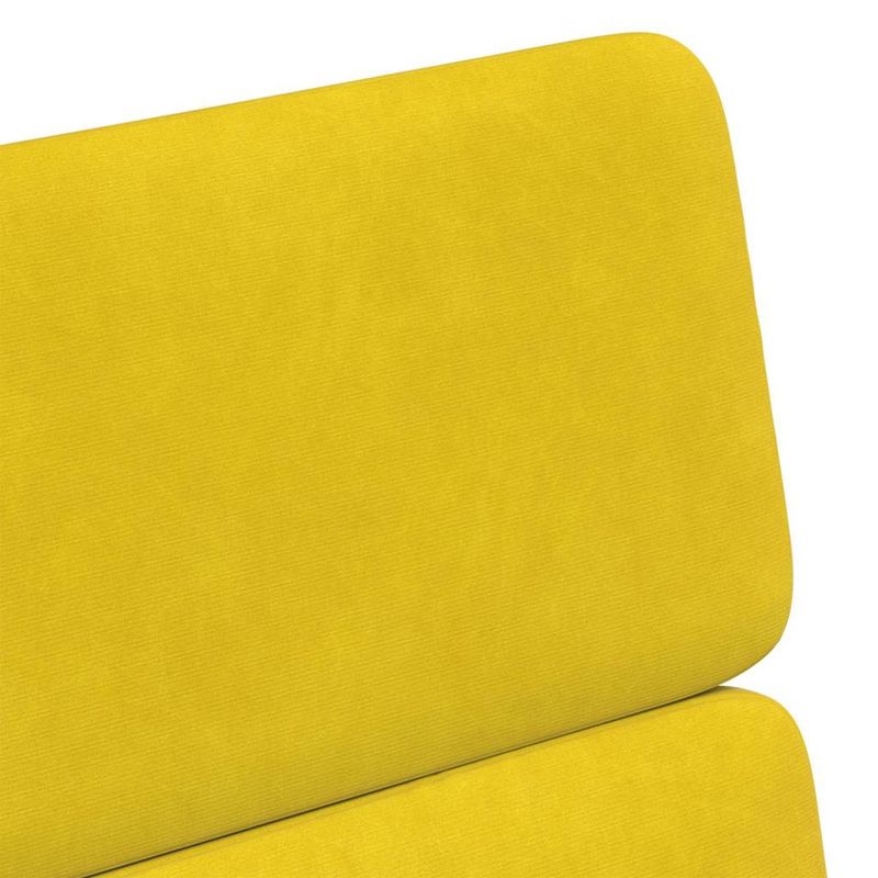 Casa si Gradina - Mobilier - Scaune si fotolii - Scaune - Scaune de dining cu roti 2 pcs Galben 58 x 65 x 98 cm Catifea - Infinity.ro