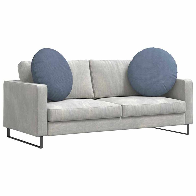 Casa si Gradina - Textile si covoare - Perne si pilote - Perne decorative - Perne de Sezut 2 pcs albastru Ø 80 cm Tesatura din corduroy - Infinity.ro