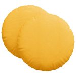 Casa si Gradina - Textile si covoare - Perne si pilote - Perne decorative - Perne de Sezut 2 pcs Galben Deschis Ø 80 cm - Infinity.ro