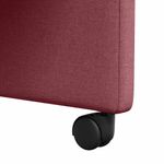 Casa si Gradina - Mobilier - Scaune si fotolii - Scaune - Scaune de dining cu roti 2 pcs bordo 58 x 65 x 94 cm tesatura - Infinity.ro