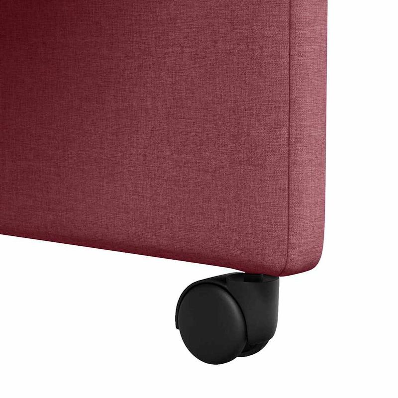 Casa si Gradina - Mobilier - Scaune si fotolii - Scaune - Scaune de dining cu roti 2 pcs bordo 58 x 65 x 94 cm tesatura - Infinity.ro
